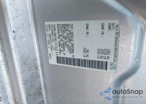 2019 Nissan Altima 2.5 S из США, поврежденный, VIN 1N4BL4BV3KC225133